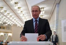 Vladmir Poutine réélu président de la Russie avec 75% des voix