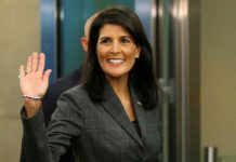 Nikki Haley, ambassadrice américaine à l’ONU, démissionne.
