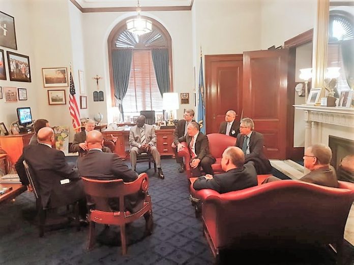 Dr. Conde with Senators