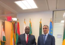 L’ambassadeur Mombouli reçu par le directeur exécutif du FMI pour 24 pays d’afrique